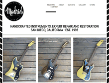 Tablet Screenshot of madridguitars.com